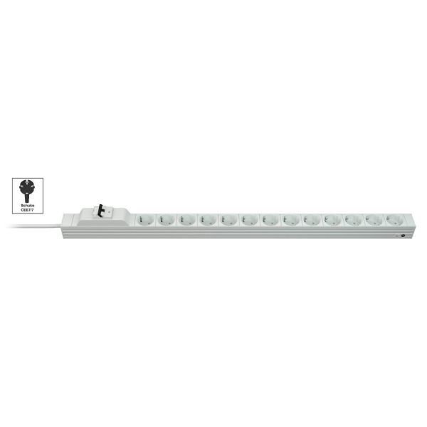 Vertiv Knürr DI-STRIP PDU, basic, 0U/1U, ingang Schuko 230 V 16 A, uitgangen (13) Schuko (033100131)