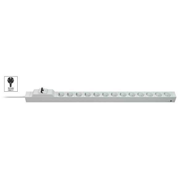Vertiv Knürr DI-STRIP PDU, basic, 0U/1U, ingang Schuko 230 V 16 A, uitgangen (5) Schuko (033120051)