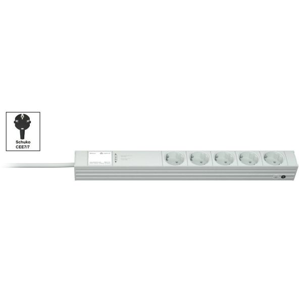 Vertiv Knürr DI-STRIP PDU, basic, 0U/1U, ingang Schuko 230 V 16 A, uitgangen (5) Schuko (033120056)