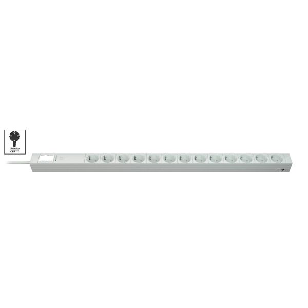 Vertiv Knürr DI-STRIP PDU, basic, 0U/1U, ingang Schuko 230 V 16 A, uitgangen (13) Schuko (033120131)