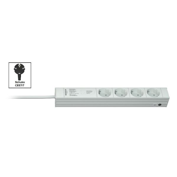Vertiv Knürr DI-STRIP PDU, basic, 0U/1U, ingang Schuko 230 V 16 A, uitgangen (4) Schuko (033160041)