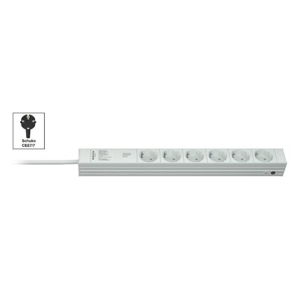 Vertiv Knürr DI-STRIP PDU, basic, 0U/1U, ingang Schuko 230 V 16 A, uitgangen (6) Schuko (033160061)
