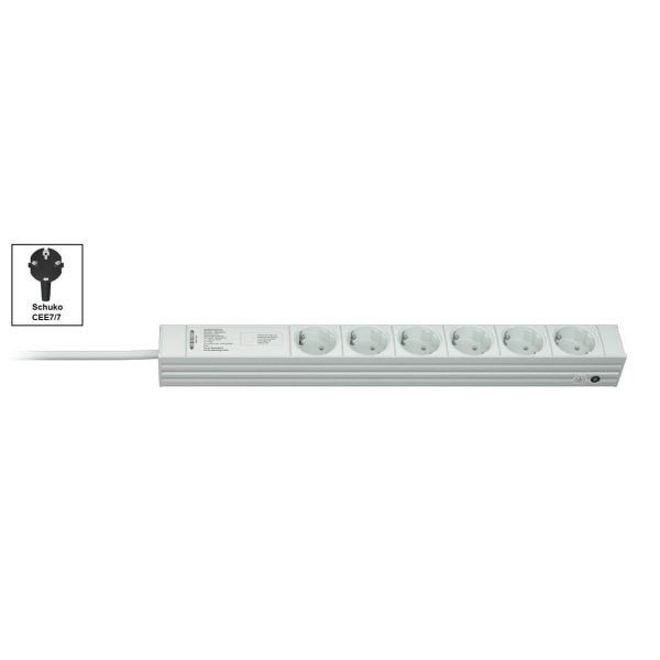 Vertiv Knürr DI-STRIP PDU, basic, 0U/1U, ingang Schuko 230 V 16 A, uitgangen (6) Schuko (033160066)