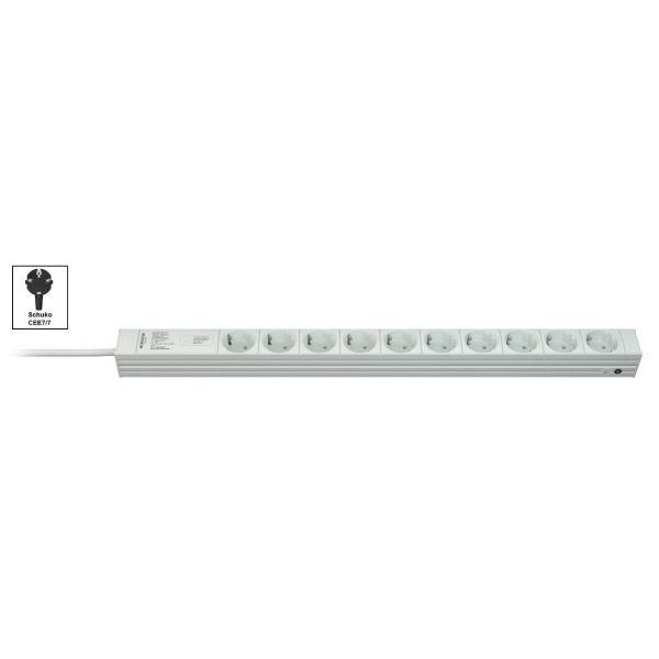 Vertiv Knürr DI-STRIP PDU, basic, 0U/1U, ingang Schuko 230 V 16 A, uitgangen (10) Schuko (033160106)