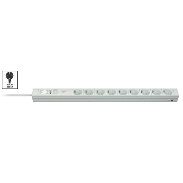 Vertiv Knürr DI-STRIP PDU, basic, 0U/1U, ingang Schuko 230 V 16 A, uitgangen (9) Schuko (033180096)