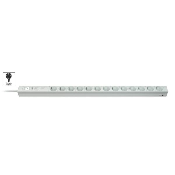 Vertiv Knürr DI-STRIP PDU, basic, 0U/1U, ingang Schuko 230 V 16 A, uitgangen (13) Schuko (033180131)