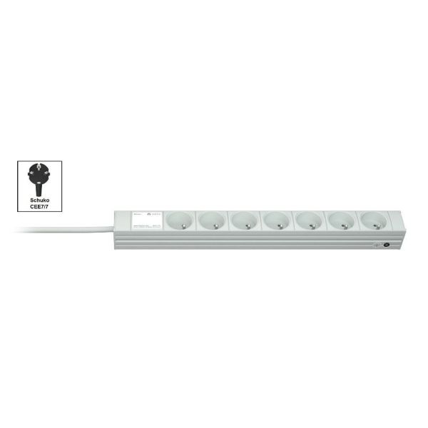 Vertiv Knürr DI-STRIP PDU, basic, 0U/1U, ingang Schuko 230 V 16 A, uitgangen (7) UTE (034000071)