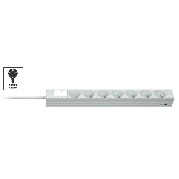 Vertiv Knürr DI-STRIP PDU, basic, 0U/1U, ingang Schuko 230 V 16 A, uitgangen (7) UTE (034000076)
