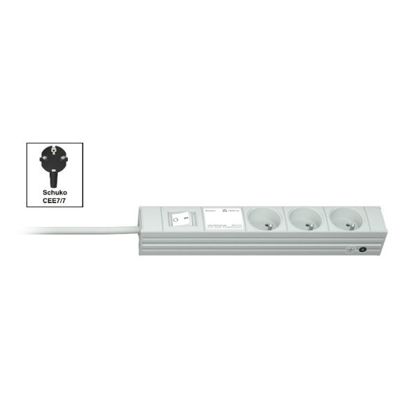 Vertiv Knürr DI-STRIP PDU, basic, 0U/1U, ingang Schuko 230 V 16 A, uitgangen (3) UTE (034020031)