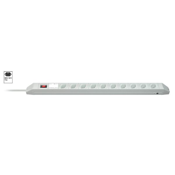 Vertiv Knürr DI-STRIP PDU, basic, 0U/1U, ingang SEV1011 T12 230 V 10 A, uitgangen (10) Type 13 (037031101)