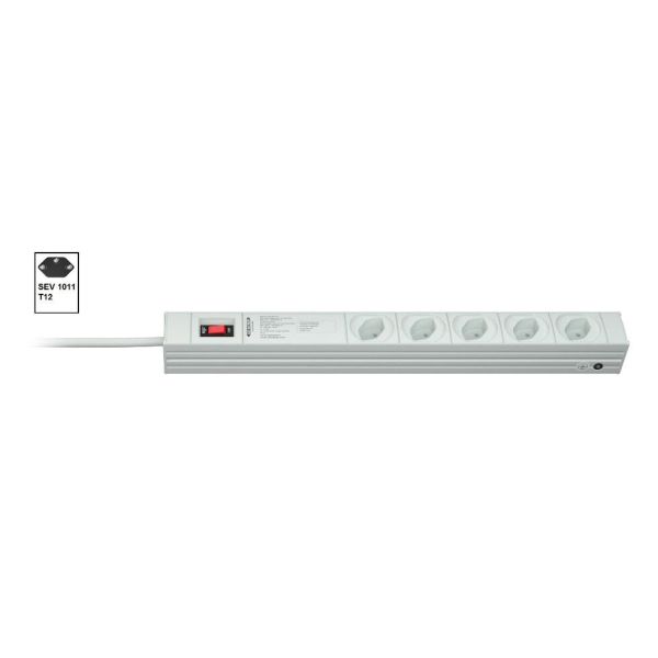 Vertiv Knürr DI-STRIP PDU, basic, 0U/1U, ingang SEV1011 T12 230 V 10 A, uitgangen (5) Type 13 (037190051)