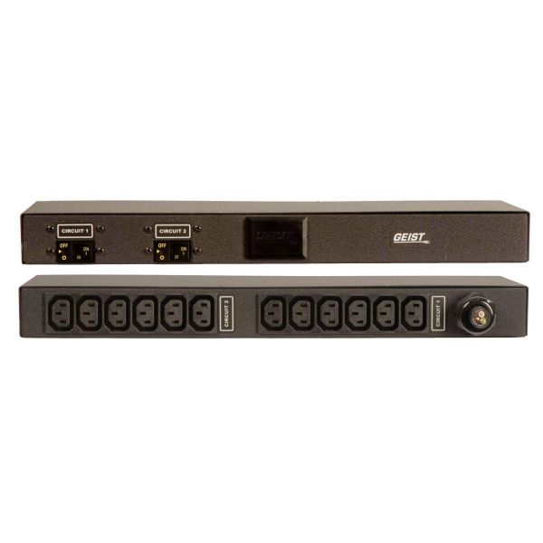 Vertiv Geist Basic energiedistributie 12 AC-uitgang(en) 1U Zwart (G1033)
