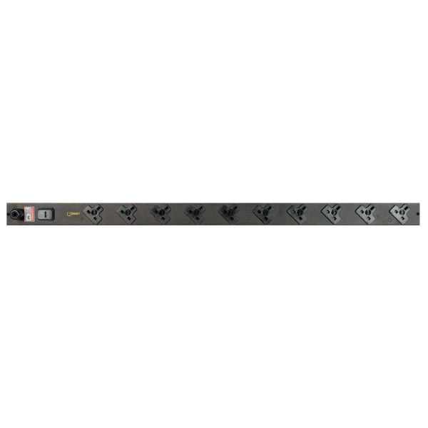 Vertiv EGVHVAB102-104UKRUK-V energiedistributie 10 AC-uitgang(en) Zwart (G2106)