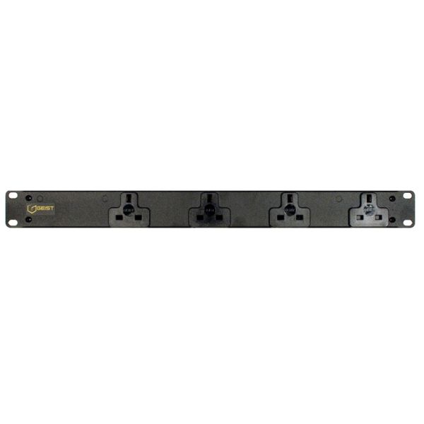 Vertiv EGXPRN042-103UKLPS6-IP44 energiedistributie 4 AC-uitgang(en) Zwart (G2166)