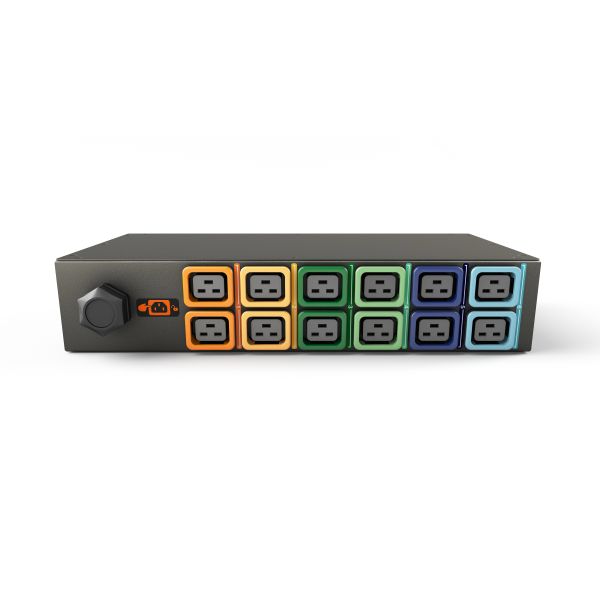 Vertiv MG01X2R1-12L193-3PS56B2H10-S energiedistributie 12 AC-uitgang(en) 2U Zwart (GI10002L)
