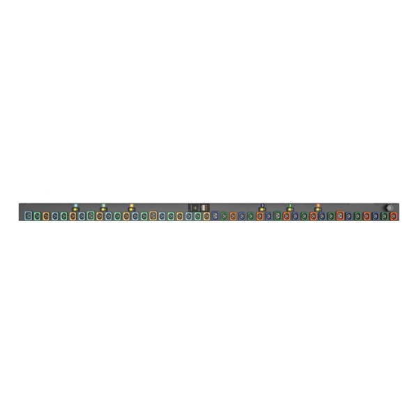 Vertiv MG01D5W1-42PZ63-3PS56B2A10-S-A energiedistributie 42 AC-uitgang(en) 1U Zwart (GI10059L)