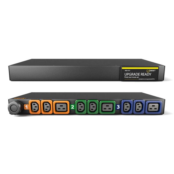 Vertiv MG01X1R0-09P633-2PS56B2H10-S energiedistributie 9 AC-uitgang(en) 1U Zwart (GI10068L)