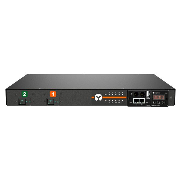 Vertiv Geist MGU3E1R6-12CF13-3PS6B2H10-S energiedistributie 12 AC-uitgang(en) 0U Zwart (GU30202)