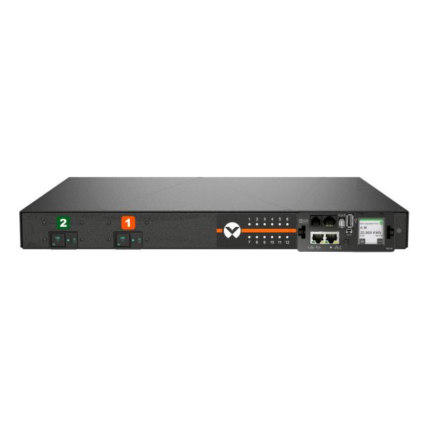 Vertiv Geist MNS5M1R6-12CF18-3TL6A0H10-S energiedistributie 12 AC-uitgang(en) 0U Zwart (VP5N31A1)