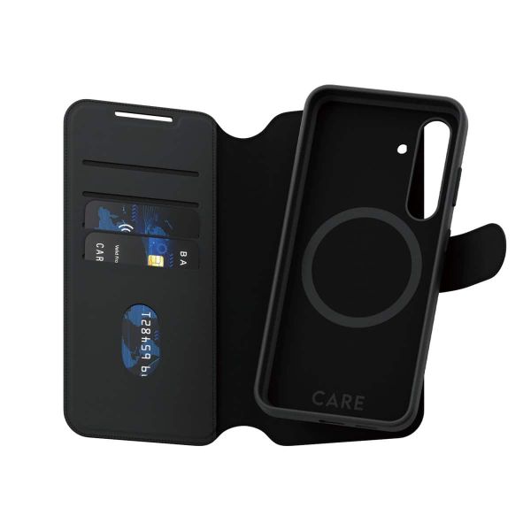 PanzerGlass CARE™ by ® Tango 2-in-1 Wallet Case w. Qi Compatible Samsung Galaxy S24+ mobiele telefoon behuizingen Hoes Zwart (1164)