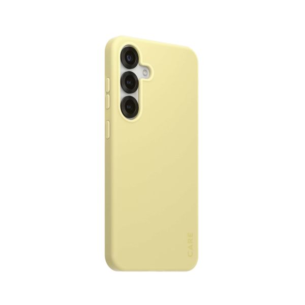 PanzerGlass CARE™ by ® Case Chardonnay w. Qi Compatible Samsung Galaxy S25+ mobiele telefoon behuizingen Hoes Geel (CRRFCOQG37942)