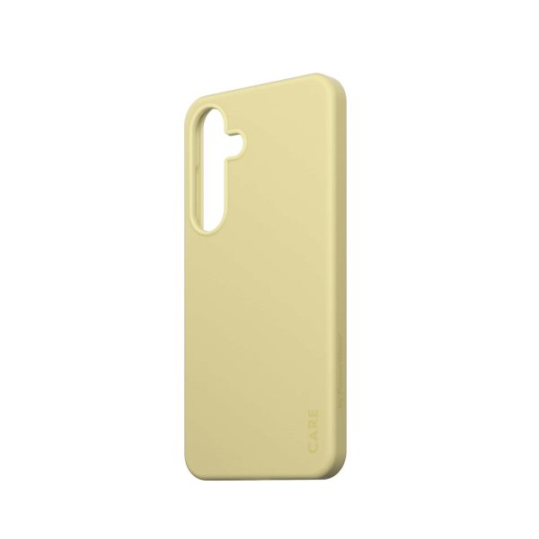 PanzerGlass CARE™ by ® Case Chardonnay w. Qi Compatible Samsung Galaxy S25+ mobiele telefoon behuizingen Hoes Geel (CRRFCOQG37942)