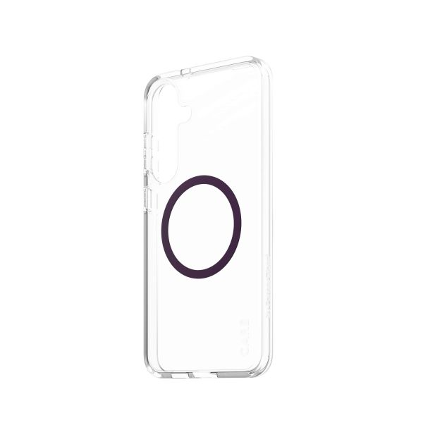 PanzerGlass CARE™ by ® Urban Combat Case Transparent w. Plum Purple Qi Compatible Samsung Galaxy S25+ mobiele telefoon behuizingen Hoes Transparant (CRRFUTCG37942)