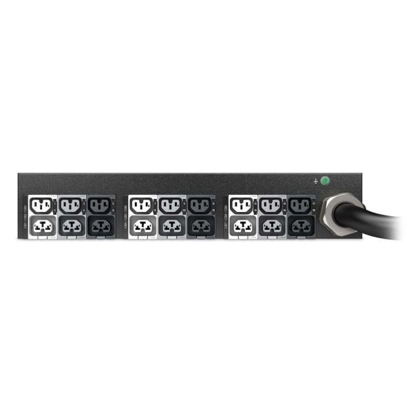 APC NetShelter Rack PDU Advanced Switched Metered, 2U, 3 fasen, 415 V, 41,4 kVA 60 A, 18 uitgangen (APDU11454SM)