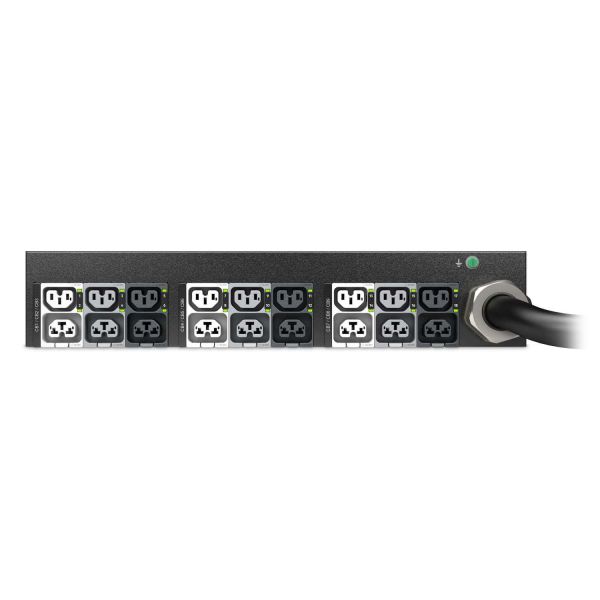APC NetShelter Rack PDU Advanced Switched, 2U, 3 fasen, 415 V, 41,4 kVA 60 A, 18 uitgangen (APDU11454SW)