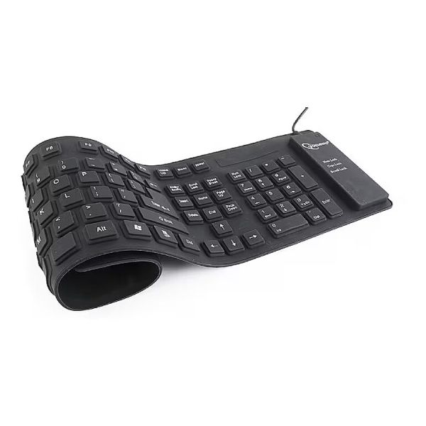 Gembird KB-109F-B Flexibel Toetsenbord (KB-109F-B)