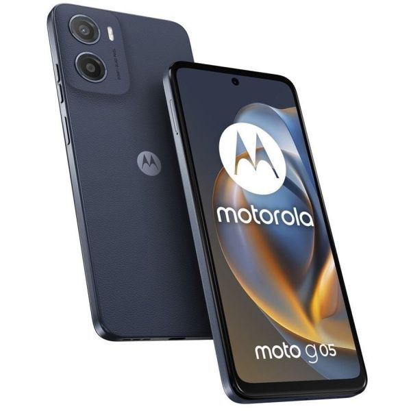 Motorola moto g05 16.9 cm (6.67quot) Dual SIM Android 15 4G USB Type-C 4 GB 128 GB 5200 mAh Blue (PB6L0054PL)
