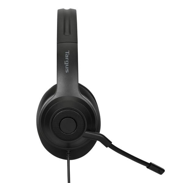 Targus AEH102GL hoofdtelefoon/headset Bedraad Hoofdband Oproepen/muziek USB Type-A Zwart (AEH102GL)