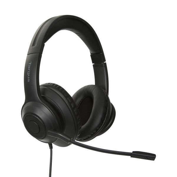 Targus AEH102GL hoofdtelefoon/headset Bedraad Hoofdband Oproepen/muziek USB Type-A Zwart (AEH102GL)