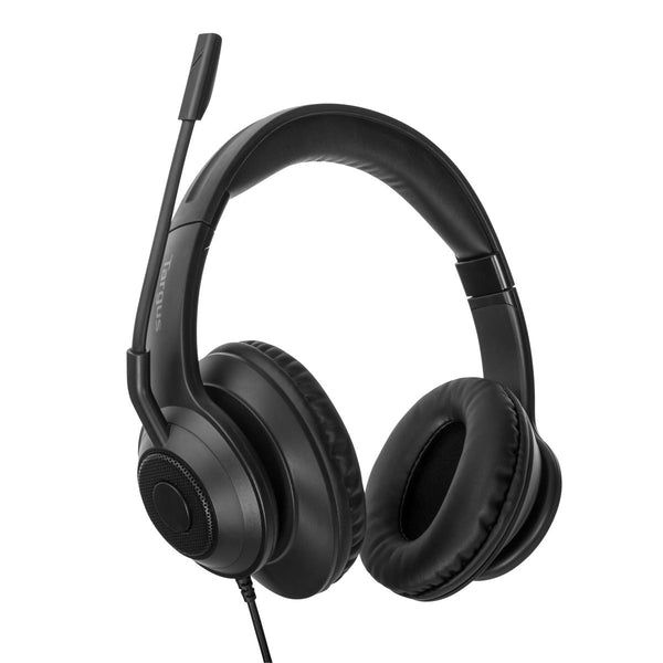 Targus AEH102GL hoofdtelefoon/headset Bedraad Hoofdband Oproepen/muziek USB Type-A Zwart (AEH102GL)