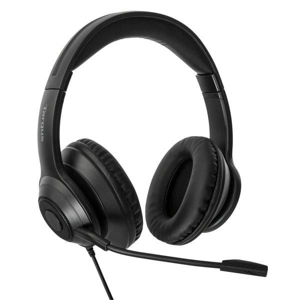 Targus AEH102GL hoofdtelefoon/headset Bedraad Hoofdband Oproepen/muziek USB Type-A Zwart (AEH102GL) Targus AEH102GL hoofdtelefoon/headset Bedraad Hoofdband Oproepen/muziek USB Type-A Zwart (AEH102GL)