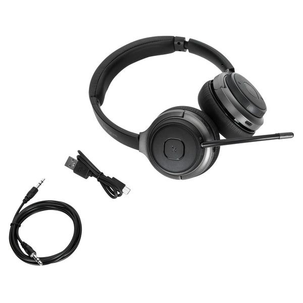Targus AEH104GL hoofdtelefoon/headset Bedraad en draadloos Hoofdband Oproepen/muziek USB Type-C Bluetooth Zwart (AEH104GL) Targus AEH104GL hoofdtelefoon/headset Bedraad en draadloos Hoofdband Oproepen/muziek USB Type-C Bluetooth Zwart (AEH104GL)