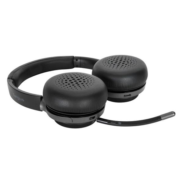 Targus AEH104GL hoofdtelefoon/headset Bedraad en draadloos Hoofdband Oproepen/muziek USB Type-C Bluetooth Zwart (AEH104GL) Targus AEH104GL hoofdtelefoon/headset Bedraad en draadloos Hoofdband Oproepen/muziek USB Type-C Bluetooth Zwart (AEH104GL)