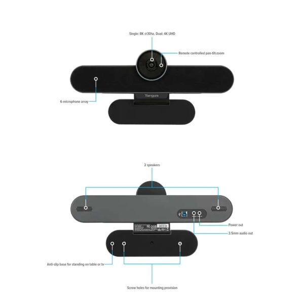 Targus AEM350 video conferencing systeem 8 persoon/personen 8,5 MP Videovergaderingssysteem voor groepen (AEM350UKZ)