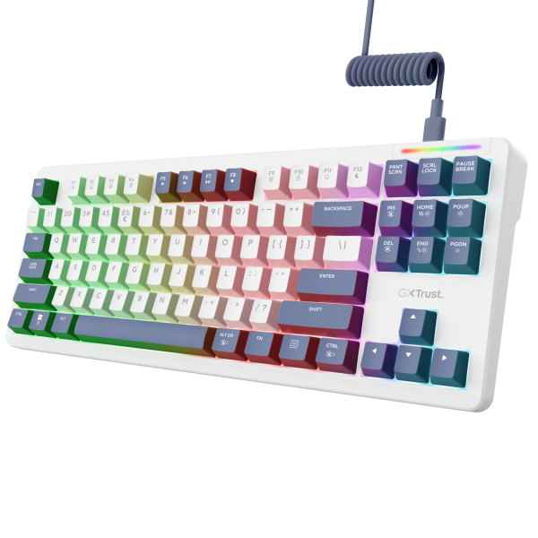 Trust GXT873 ACIRA Tri Wireless Keyboard White (26052)