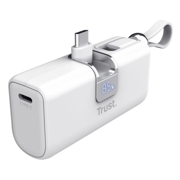 Trust Pacto Lithium-Ion (Li-Ion) 5000 mAh Wit (26105) Trust Pacto Lithium-Ion (Li-Ion) 5000 mAh Wit