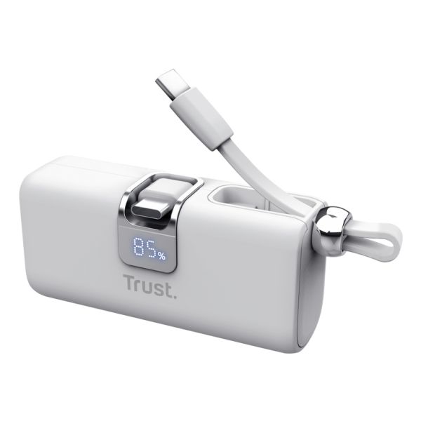 Trust Pacto Lithium-Ion (Li-Ion) 5000 mAh Wit (26105) Trust Pacto Lithium-Ion (Li-Ion) 5000 mAh Wit