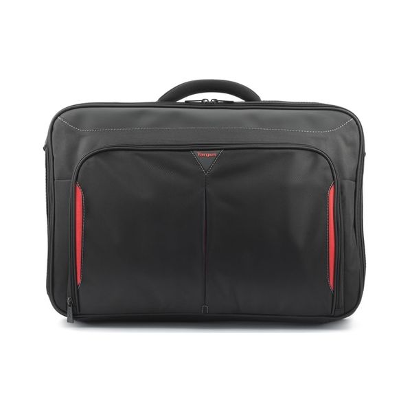DELL Classic+ notebooktas 45,7 cm (18") Aktetas Zwart, Rood (CN418EU)