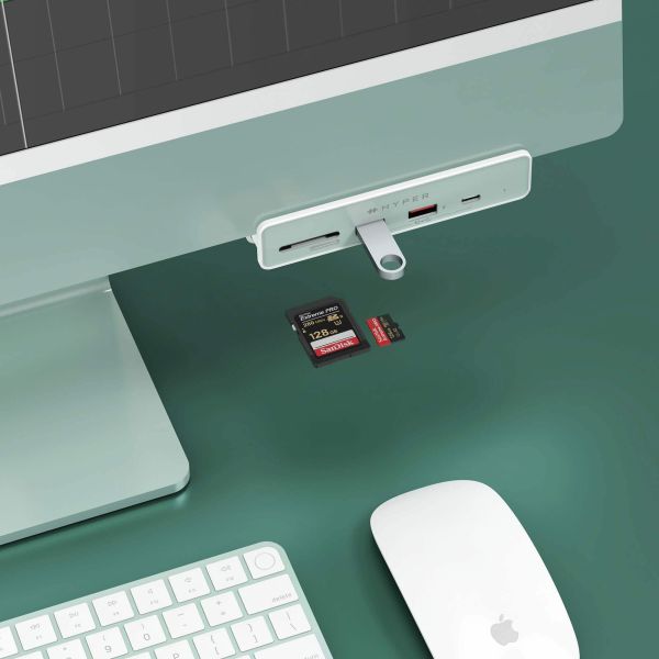 HYPER HD34A8 interface hub USB 3.2 Gen 1 (3.1 Gen 1) Type-C 10 Mbit/s Wit (HD34A8)