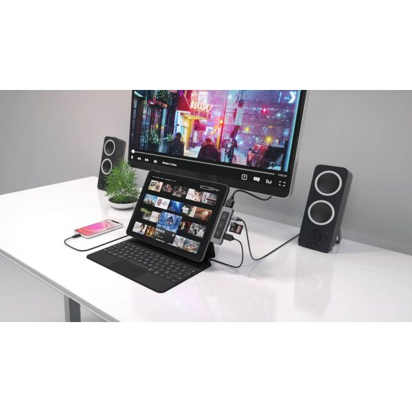 Targus HD449 interface hub USB Type-C 5000 Mbit/s Zilver (HD449)