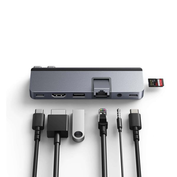 HYPER HD575-GRY-GL interface hub USB 3.2 Gen 1 (3.1 Gen 1) Type-C 5000 Mbit/s Grijs (HD575-GRY-GL)
