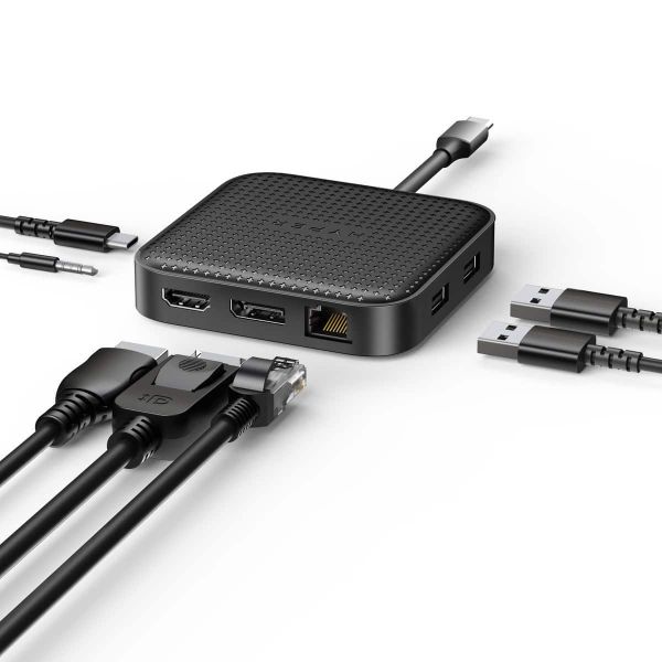 HYPER HD583-GL notebook dock & poortreplicator Docking USB 3.2 Gen 1 (3.1 Gen 1) Type-C Zwart (HD583-GL)