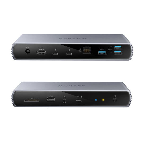 Targus HDTB4D-EUZ laptop dock & poortreplicator Thunderbolt 4 Grijs (HDTB4D-EU)