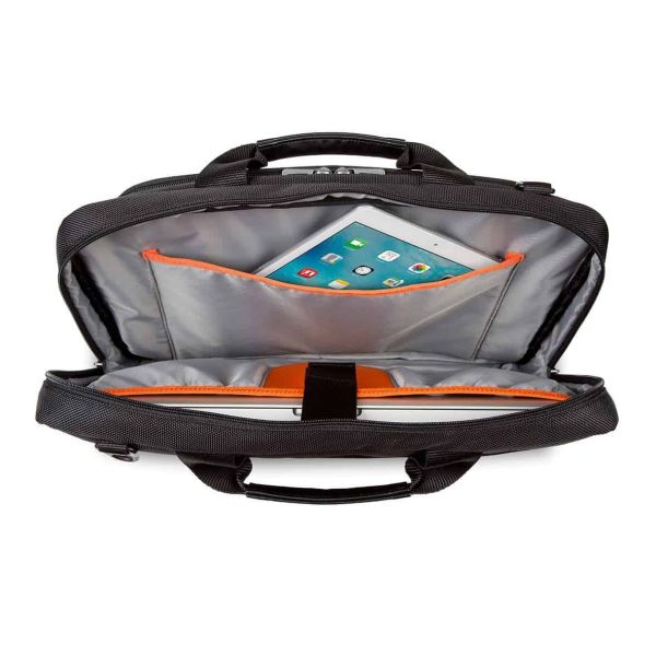 Targus CitySmart notebooktas 39,6 cm (15.6") Aktetas Zwart, Grijs (TBT914EU)