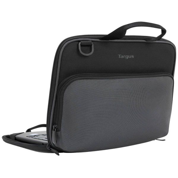 Targus TED006GL notebooktas 29,5 cm (11.6") Aktetas/klassieke tas Zwart, Grijs (TED006GL)