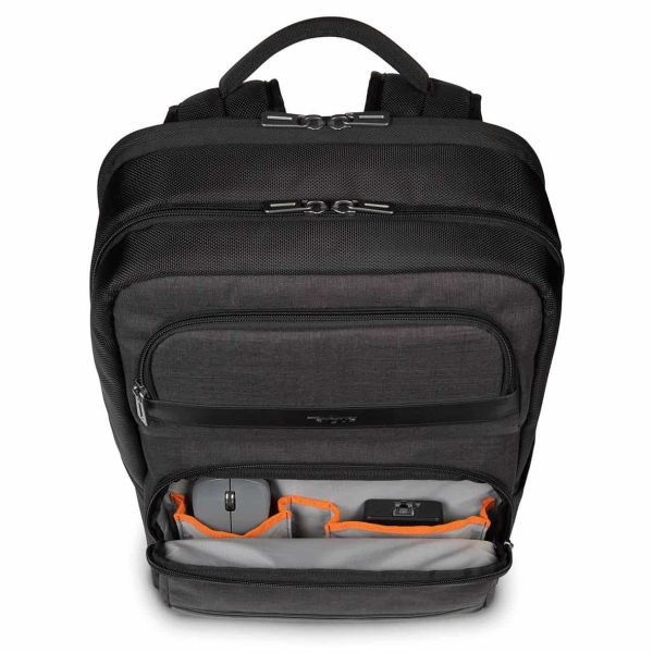 Targus CitySmart notebooktas 39,6 cm (15.6") Rugzakhouder Zwart, Grijs (TSB912EU)